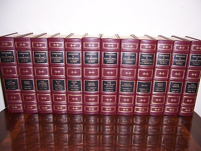 Easton Press WINSTON S CHURCHILL 12 vols Martin Gilbert & Randolph S Churchill -image