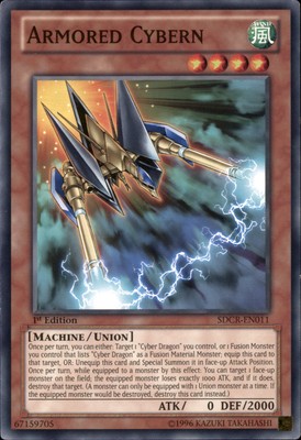 1st Ed Armored Cybern SDCR-EN011 Yugioh-image