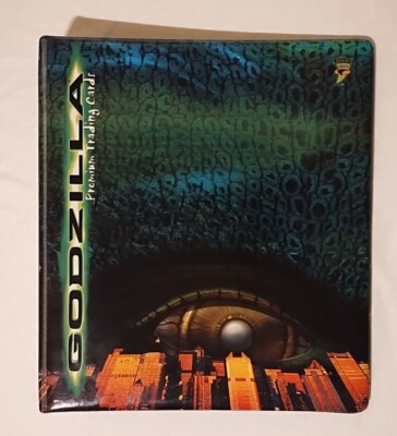 1998 Inkworks TOHO Godzilla Premium Trading Card Album 3 Ring Binder-image
