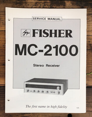 Fisher MC-2100 Stereo  Service Manual *Original*-image