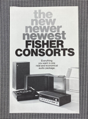 FISHER CONSORTS CO-1/CO-2 STEREO RECEIVERS ORIGINAL INFORMATION BROCHURE J0973-image