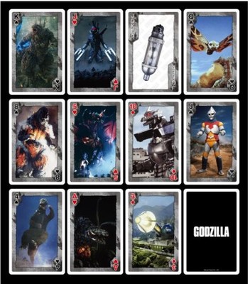 GODZILLA Playing Cards H89 × W58mm from JAPAN F/S New-image