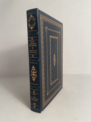 Jean Jacques Rousseau Political Writings The Franklin Library 1982 Dark Academia-image