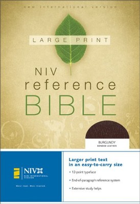 NIV REFERENCE BIBLE, PERSONAL SIZE (BURGUNDY BONDED By Zondervan Mint Condition-image