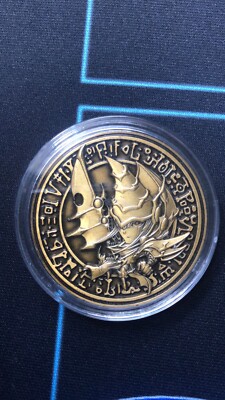Yugioh Official Konami YCS Pre Register Dark Paladin Gold Coin New-image