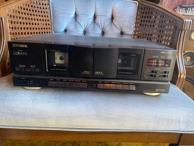 Fisher CR-W9325 Stereo Dual Dubbing Cassette Deck working WITH MANUAL-image