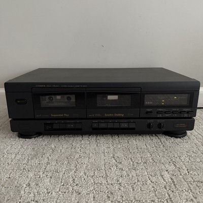 Vintage Fisher CR-W9105 Dual Stereo Cassette Deck Player Recorder TESTED VGC-image