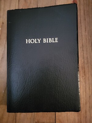 KJV Super Giant Print Reference Bible, Black Simulated Leather by Holman...-image