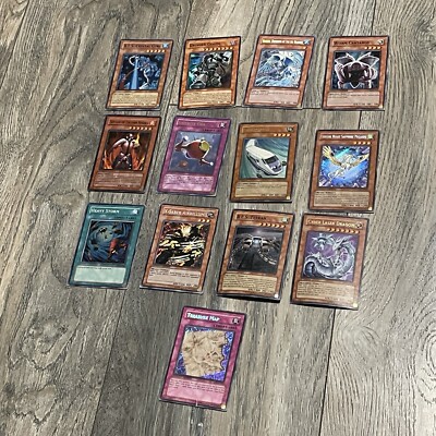 Yugioh Card Lot 13 Pcs Cyber Laser Dragon First Edition Used Holo Yu-Gi-Oh!-image