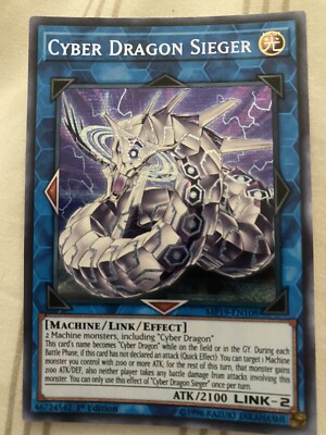 Yugioh Cyber Dragon Sieger Prismatic Secret Rare MP19-EN108 1st Near Mint-image