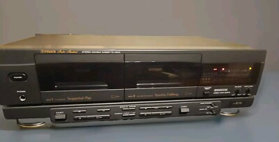 Fisher CR-W781 Stereo Double Cassette Deck Not Tested Sold As Is-image