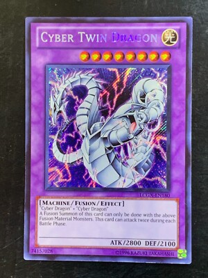 Cyber Twin Dragon LCGX-EN180 Secret Rare Unlimited Edition Yu-Gi-Oh! Konami-image