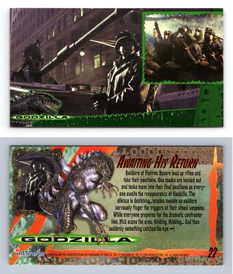 Awaiting His Return #22 Godzilla 1998 Inkworks Supervue Trading Card-image