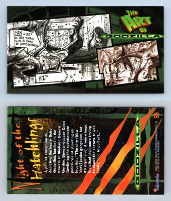 Night Of The Hatchlings #50 Godzilla 1998 Inkworks Supervue Trading Card-image