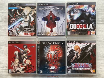 SONY PS3 No More Heroes & Spider-Man 2 3 & Godzilla & Bleach Soul Ignition set-image