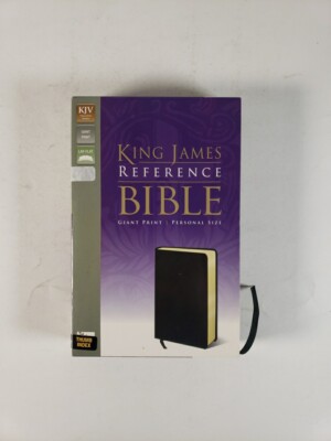 King James Reference Bible by Zondervan Staff (2004, Leather, Large Type Index-image