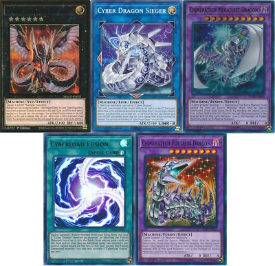 Yugioh Cyber Dragon Tournament Deck - Herz  - Nachster  - 55 Cards - NM-image