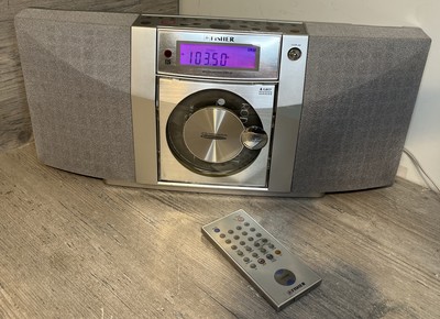 Fisher SLIM-1800 CD Player AM/ FM Tuner Compact Stereo Radio With Remote-image