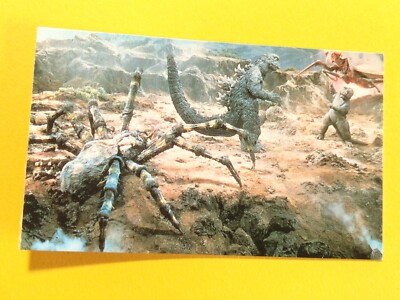 Godzilla & Minilla No.60 Mini menko card TOHO Japanese retro-image