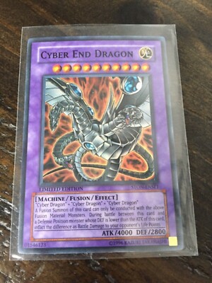 1996 YU-Gi-OH Limited Edition Dragon CYBER END DRAGON Mint Condition !!!-image