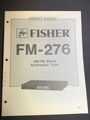 Fisher FM-276 Service AM/FM Stereo Synthesizer  Tuner Original-image