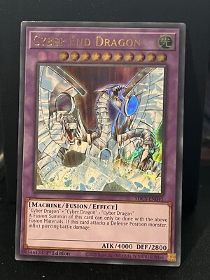 Yugioh Cyber End Dragon 1st Ed SDCS-EN041 Ultra Rare MISPRINT-image