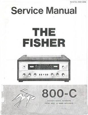 FISHER 800C STEREO SERVICE MANUAL ON CD IN A HARD CASE FREE SAME DAY SHIPPING-image