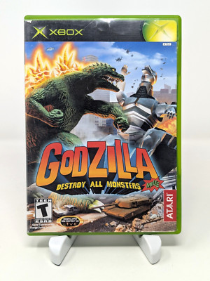 Godzilla: Destroy All Monsters Melee Xbox 2003 CIB Tested-image