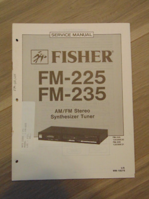 Fisher FM-225 FM-235 Service Manual Stereo Synthesizer Tuner-image