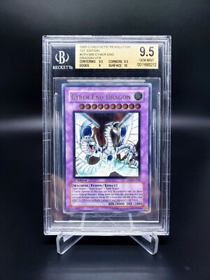 Yu-Gi-Oh! BGS 9.5 Cyber End Dragon Ultimate Rare 1st Edition CRV-EN036 PSA 10!!-image