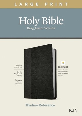 Tyndale House KJV Large Print Thinline Reference Bib (Leather Bound) (UK IMPORT)-image