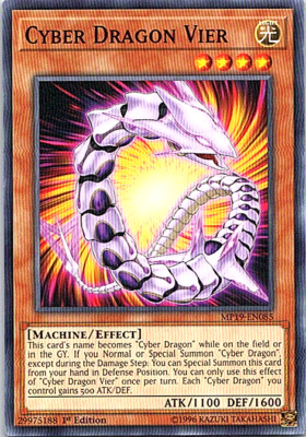 Cyber Dragon Vier MP19-EN085 Yu-Gi-Oh! Card Light Play 1st Edition-image
