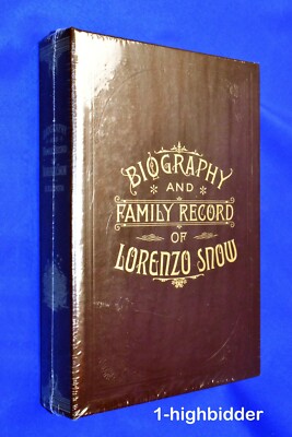 NEW! Biography & Family Record of Lorenzo Snow Leather LDS Mormon Employee Gift-image