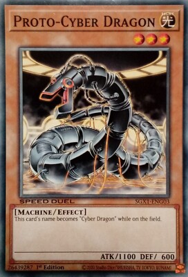 SGX1-ENG03 PROTO-CYBER DRAGON COMMON 1ST EDITION YuGiOh CARD-image