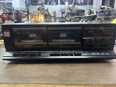 RARE VINTAGE - FISHER CR-W223 STEREO DOUBLE CASSETTE DECK-image