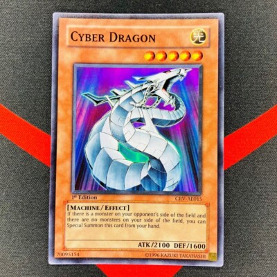 Yu-Gi-Oh! Cyber Dragon CRV-AE015 1st Edition Super Rare Asian English LP EX-image