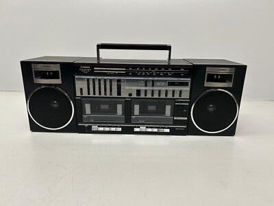 Vtg Fisher Stereo High Fidelity Model PH463 AM FM Boombox Dual Cassette As Is-image