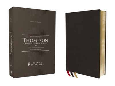 Holy Bible : New King James Version, Black, Premium Goatskin Leather, Premier...-image