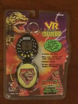Rare Vintage 1997 MGA Godzilla Virtual Reality VR Creatures Cyber Pet Sealed MOC-image