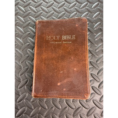 1972 Nelson Reference Bible 485BR King James Version Brown Genuine Leather-image