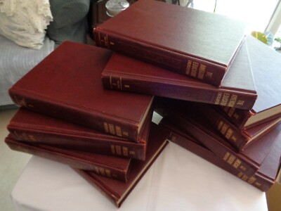 Rich Tooled Leather Look Bound The American Educator Encyclopedia 1965 Vol 1-10-image