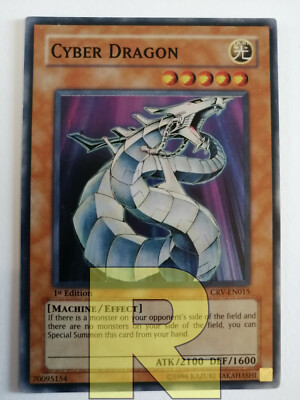 Cyber Dragon / Dragon® Super Rare® CRV-EN015® 1st EDITION English® EX -image