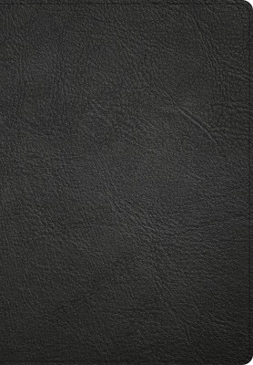 CSB Super Giant Print Reference Bible, Black Genuine Leather, Indexed, R .. NEW-image