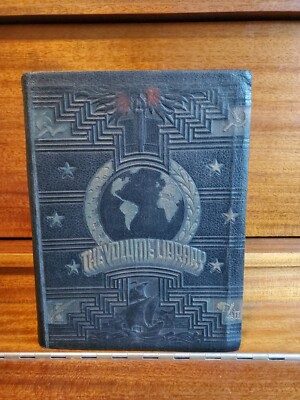 THE VOLUME LIBRARY, Illustrated, Educators Association,1944 Vintage Illustrated-image