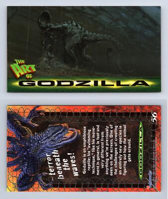 Terror Beneath The Waves #56 Godzilla 1998 Inkworks Supervue Trading Card-image