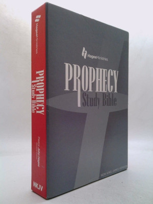 Prophecy Study Bible NKJV (John Hagee) Black Bonded Leather-image