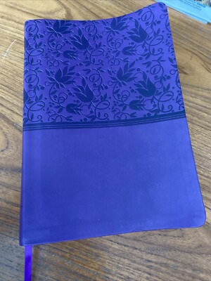 KJV Holy Bible Large Print ~ Holman Imitation Leather Purple 2019-image