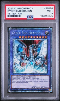 2024 YU-GI-OH! RA03-QUARTER CENTURY BONANZA 1ST ED #EN156 CYBER END DRAGON PSA 9-image