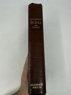 1964 Thompson Chain Reference Bible KJV 59th Printing Leather B.B. Kirkbride-image