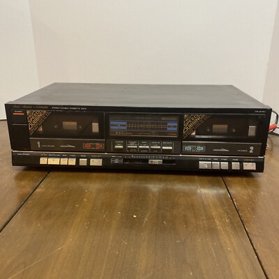 Fisher CR-W74H Stereo Double Cassette Tape Deck FM-270 AM/FM Synthesizer Tuner-image